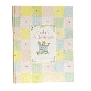 CR GIBSON Baby's Milestone Memory Book Mary McClain Birth To 7 Years Vintage NEW